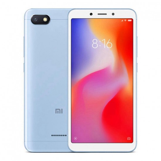 Xiaomi Redmi 6 Smartphone 64GB 18:9 Screen AI Face Unlock Global Version - Azul