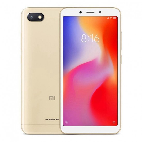 Xiaomi Redmi 6 Smartphone 64GB 18:9 Screen AI Face Unlock Global Version - Oro