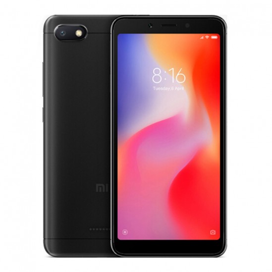 Xiaomi Redmi 6A Smartphone 32GB 13.0MP Camera MIUI 9 OS 18:9 Screen Global Version - Negro